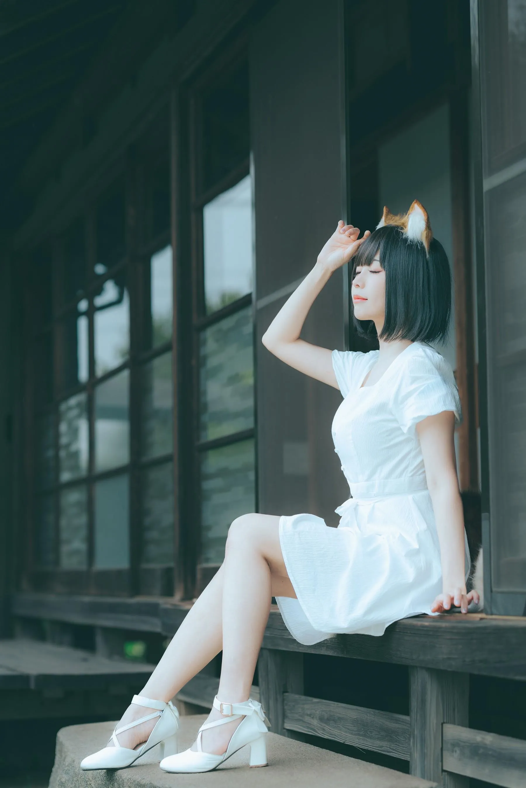 ElyEE子 – NO.114 2023.July B-Dongitsune ~White dress 白洋裝狐少女 [60P]插图5
